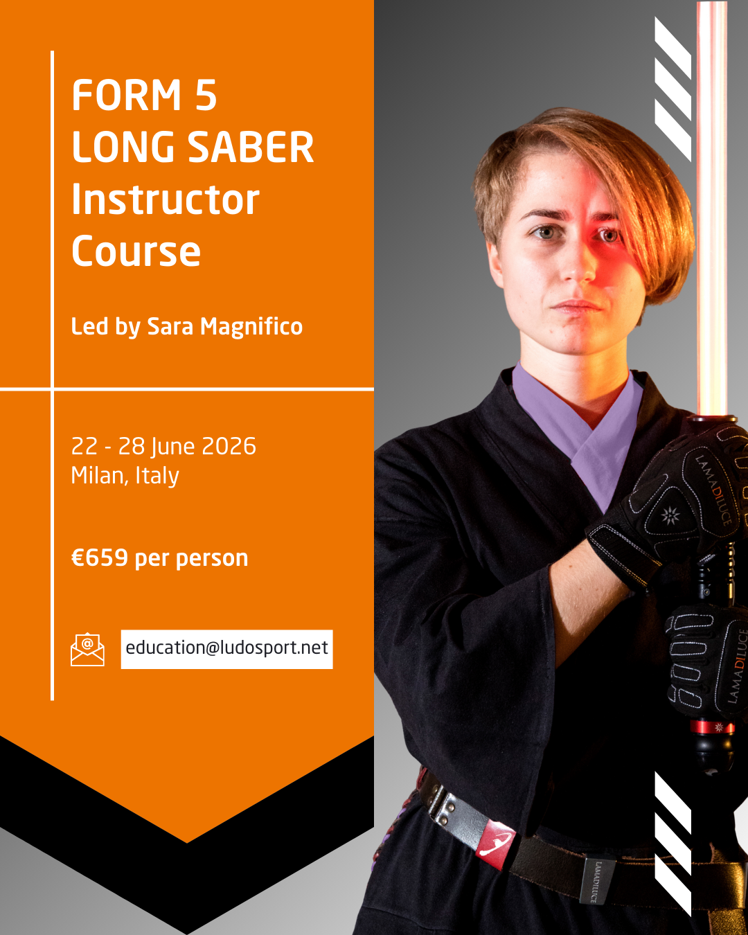 Form 5 Long Saber Instructor Course - Milan (Italy)
